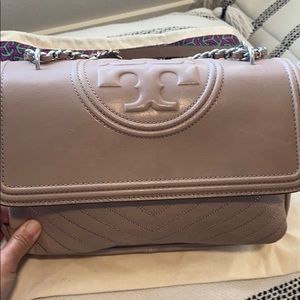 Tory Burch distresses Fleming bag